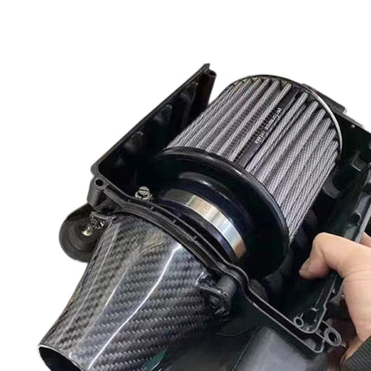 Carbon Air Filter Kit for Mercedes-Benz W204 E Class / C Class 1.6T M274 with Air to Air Intercooler Car Tornado Tuning