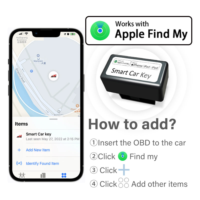 OBD Car Locator with Built-In Phone Finder Real-Time Vehicle Tracking car FoneFunShop