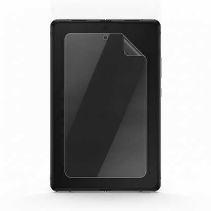 Clear hydrogel film fitted on Samsung Galaxy Z Fold 3 inner folding screen