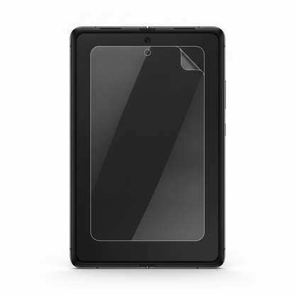 Clear hydrogel film fitted on Samsung Galaxy Z Fold 4 inner folding screen