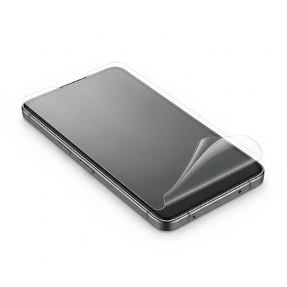Clear hydrogel film fitted on Samsung Galaxy Z Fold 6 front cover screen