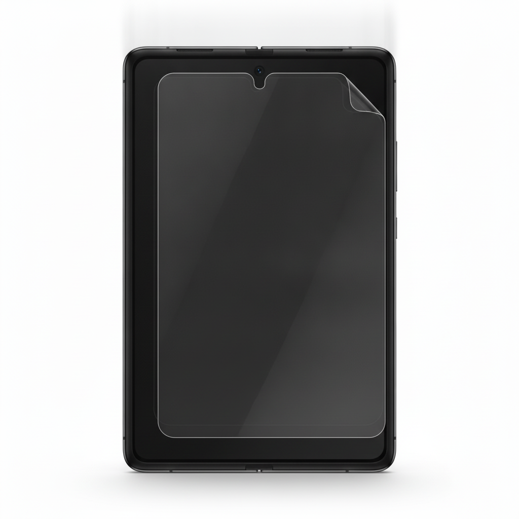Clear hydrogel film fitted on Samsung Galaxy Z Fold 7 inner folding screen