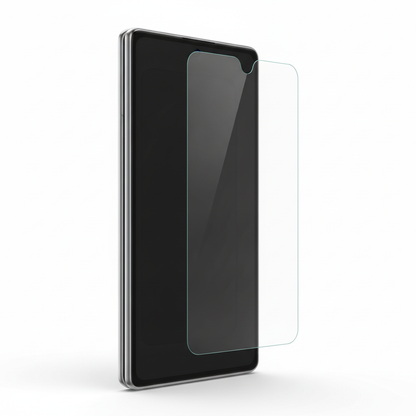 Clear hydrogel film fitted on Samsung Galaxy Z Fold 8 front cover screen