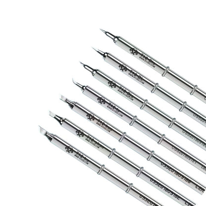 OSS 7 Piece Soldering Iron Tip Set (T12-BL, T12-BLS, T12-BJS, T12-KU, T12-KUS, T12-LS, T12-SKUS) Solder FoneFunShop