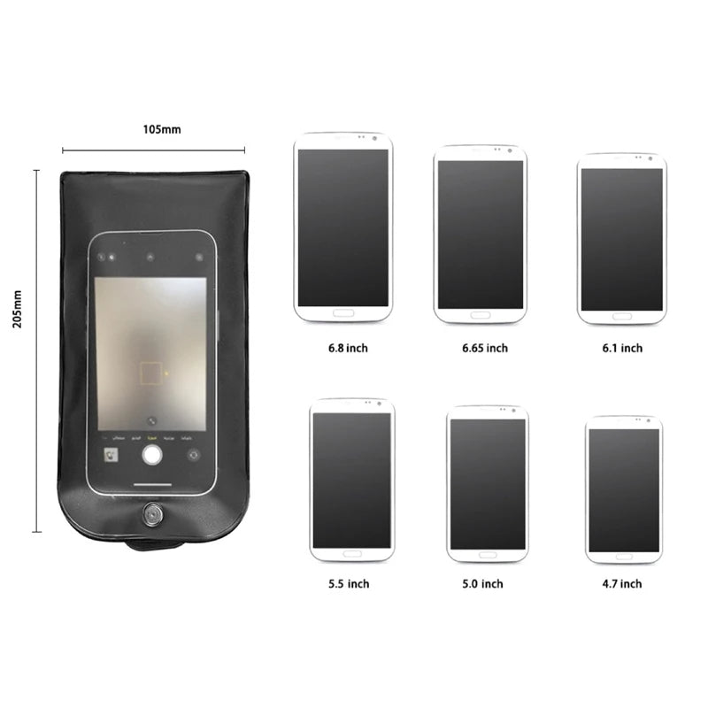 50 PCs Anti Camera Privacy Pouch for Weddings, Events, Schools, Shows | Allow Calls/Texts | Reusable | Fits 6.9" Phones (11x21cm) FoneFunShop