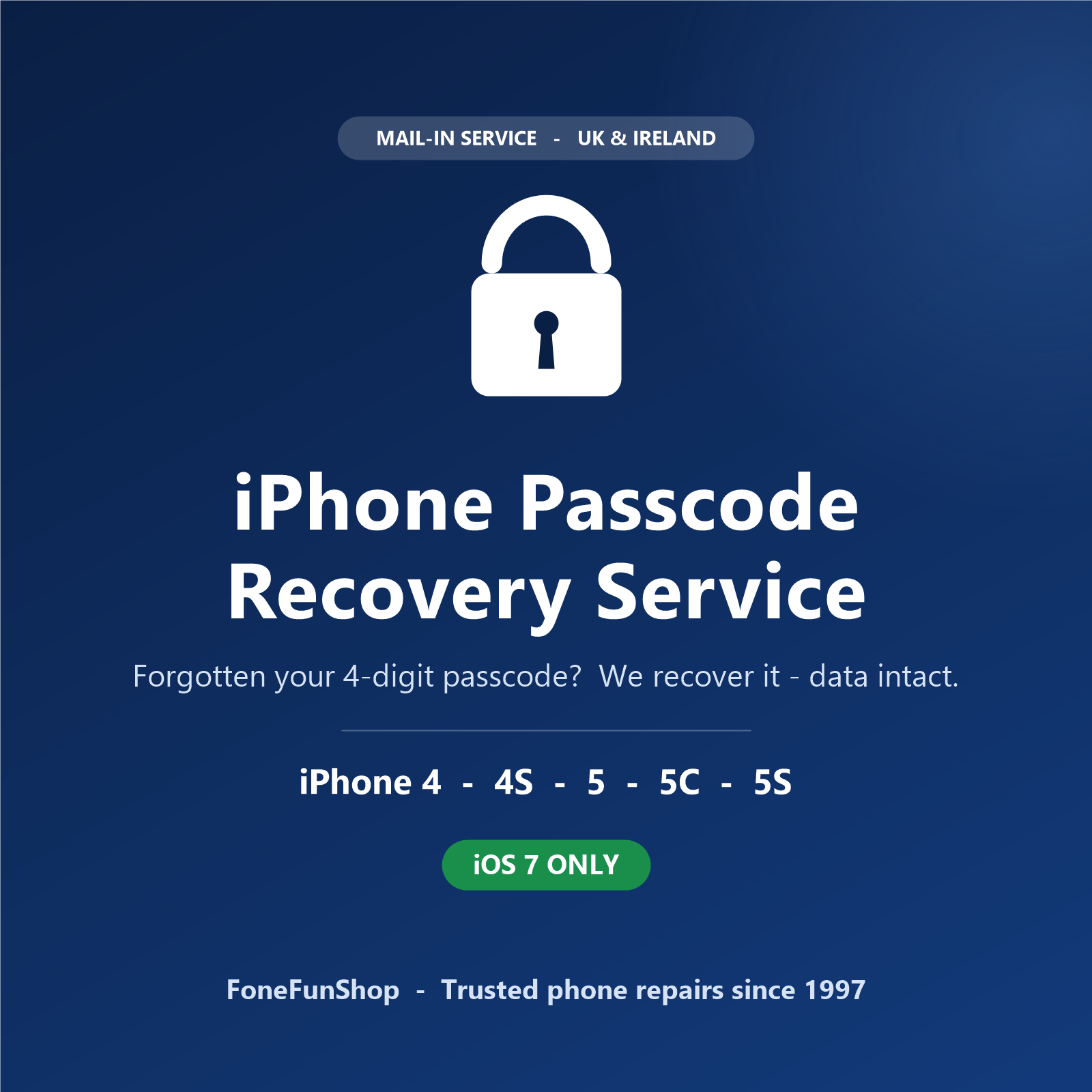 iPhone Passcode Recovery Service FoneFunShop