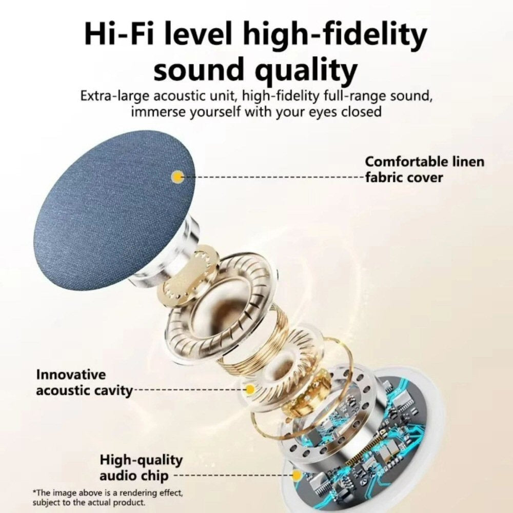 Under Pillow Speaker Ultra Thin for Sleeping Portable Bluetooth Bone Conduction Speaker FoneFunShop