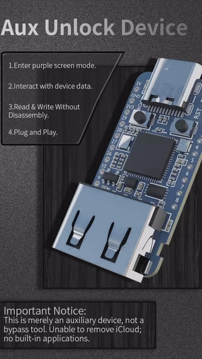 Aux USB Engineering / Purple Screen Mode Unlock Module for iPhone A12 A13