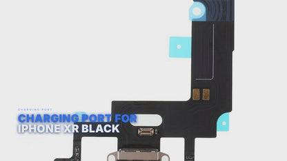 Charging Port For iPhone Xr Black Charging Port FoneFunShop