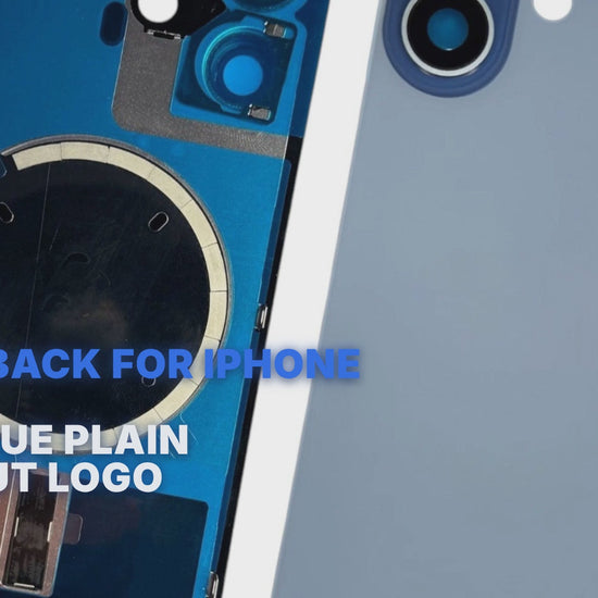 Glass Back For iPhone 17 Mist Blue Plain Without Logo Rear Glass FoneFunShop