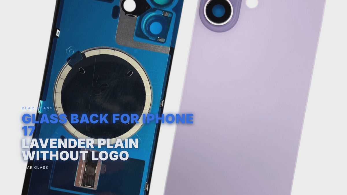 Glass Back For iPhone 17 Lavender Plain Without Logo Rear Glass FoneFunShop