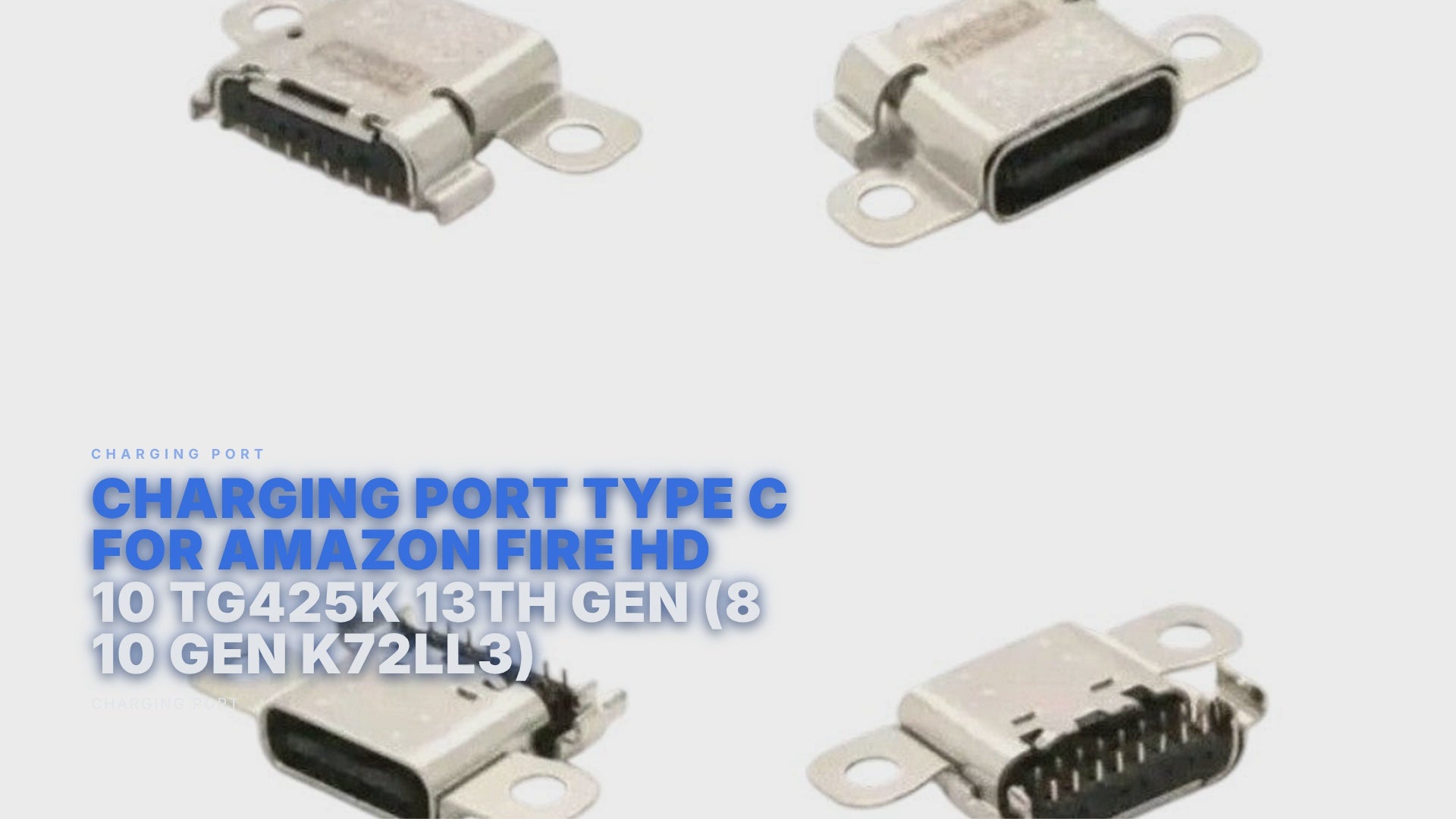 Charging Port Type C for Amazon Fire HD 10 TG425K 13th Gen (8 10 Gen K72LL3) Charging Port FoneFunShop