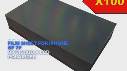 Film Sheet For iPhone 6P 7P 8P 5.5 100 X Lcd Polarizer FoneFunShop