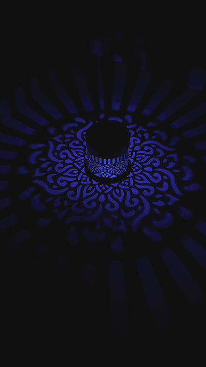 Outdoor LED Garden Wall Projector Solar Lights - Mandala Pattern Effect Lighting FoneFunShop