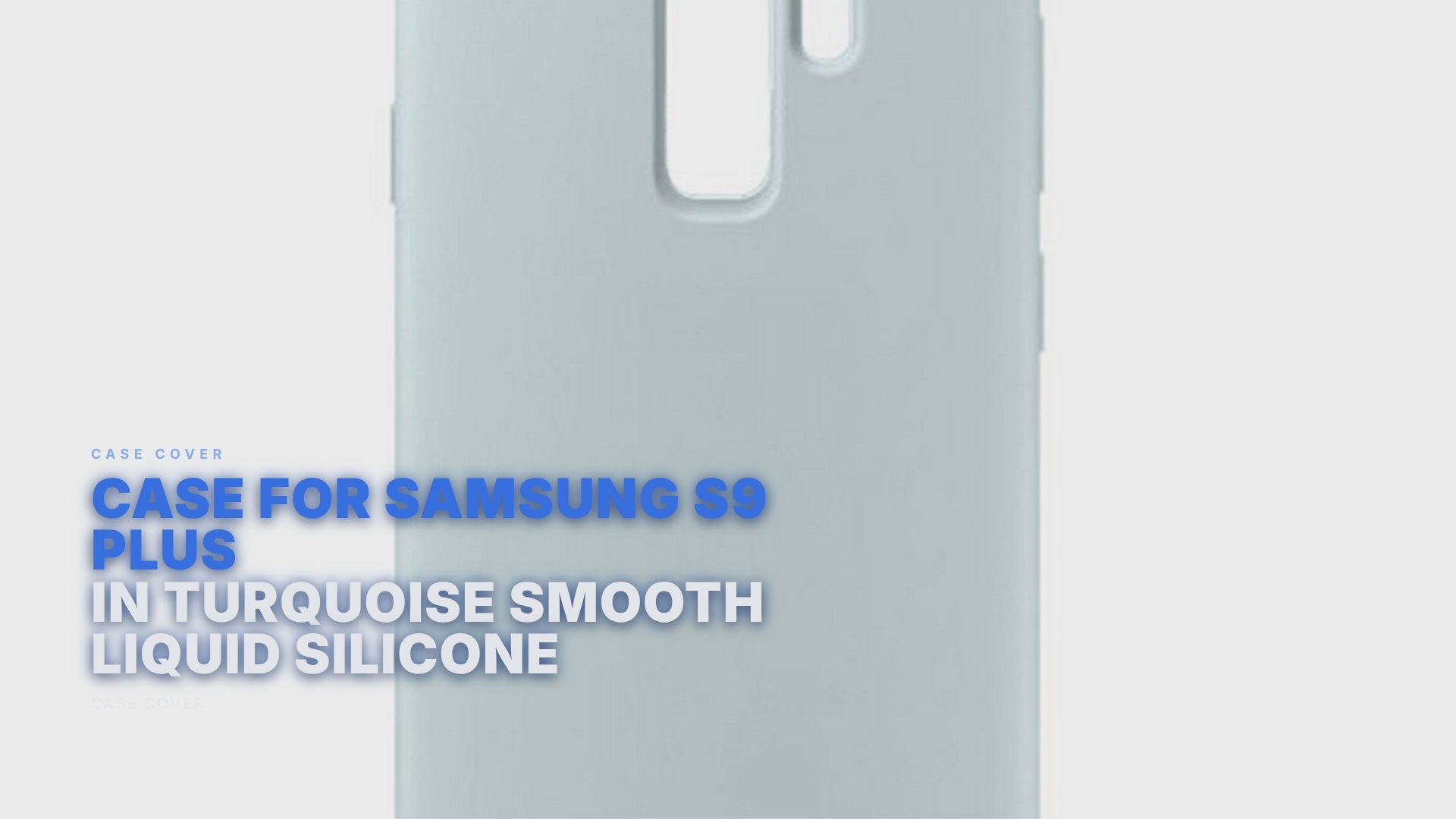 Case For Samsung S9 Plus in Turquoise Smooth Liquid Silicone Case Cover FoneFunShop