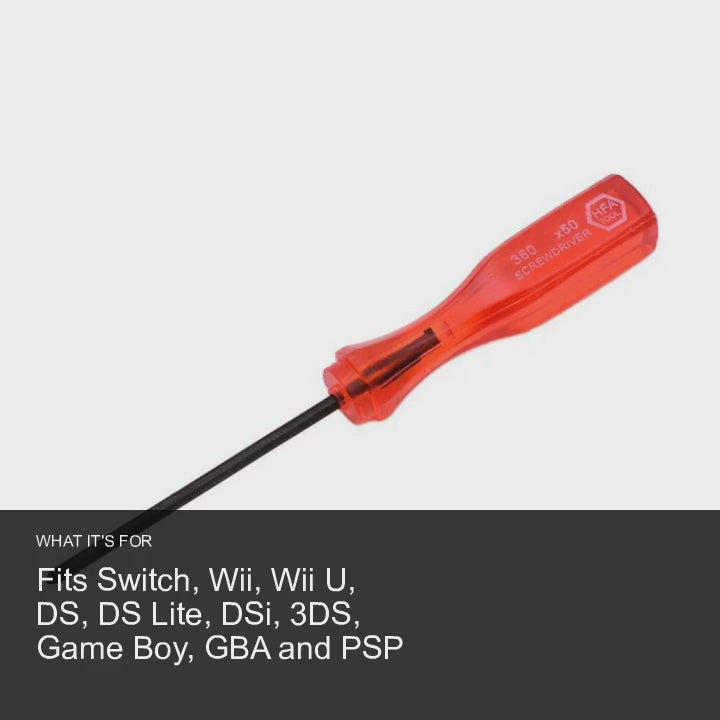 Crosshead 360 x 50 Screwdriver For PSP, DS Lite, Nintendo Wii, Dsi, NDSL, ND Screwdriver FoneFunShop