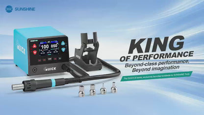 QUICK M7 110v 1000W Intelligent Lead-free Soldering Station 9-channel Intelligent Desoldering Solder FoneFunShop