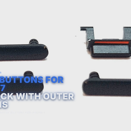 Power Buttons For iPhone 7 Jet Black With Outer Buttons FoneFunShop