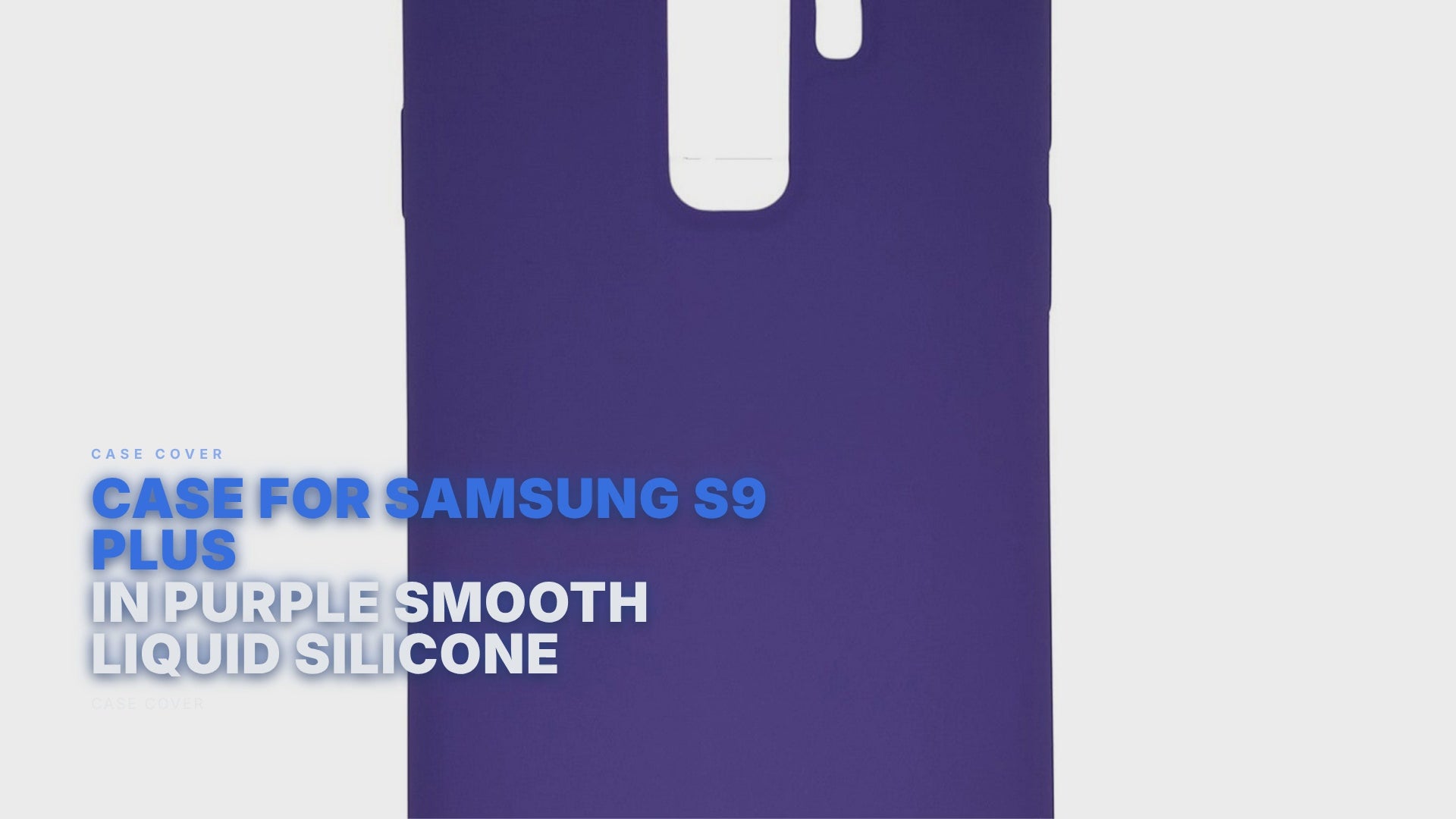 Case For Samsung S9 Plus in Purple Smooth Liquid Silicone Case Cover FoneFunShop