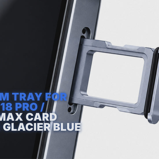 Dual Sim Tray For iPhone 18 Pro / 18 Pro Max Card Holder Glacier Blue Sim Tray FoneFunShop