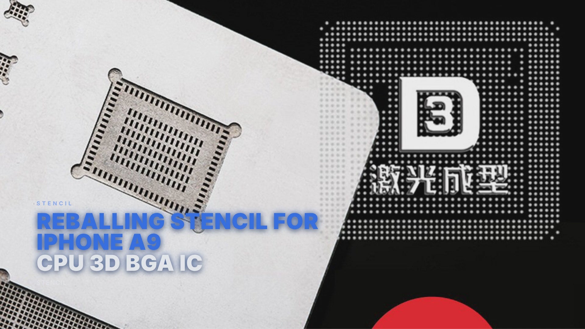 Reballing Stencil For iPhone A9 CPU 3D BGA IC Stencil FoneFunShop