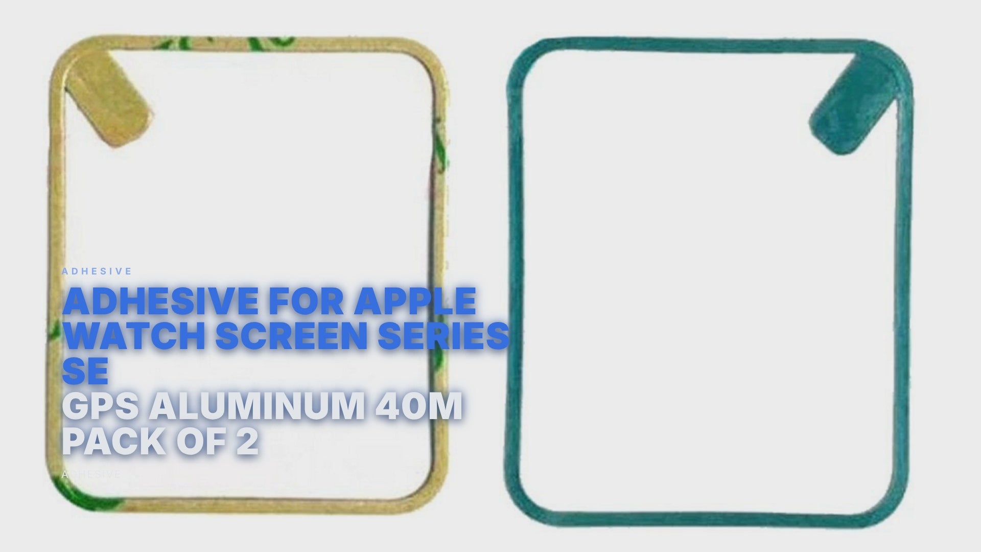 Adhesive For Apple Watch Screen Series SE GPS Aluminum 40m Pack of 2 Adhesive FoneFunShop