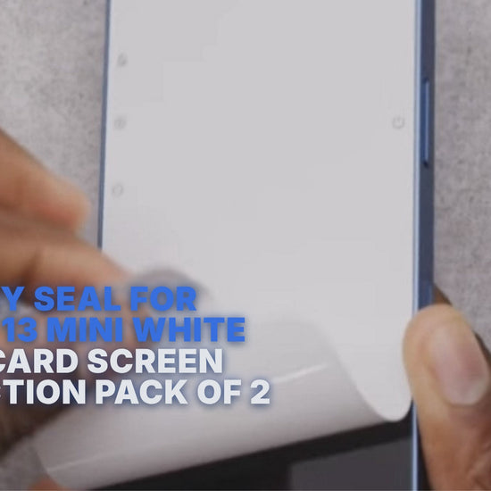 Factory Seal For iPhone 13 Mini White Paper Card Screen Protection Pack of 2 Factory seal FoneFunShop
