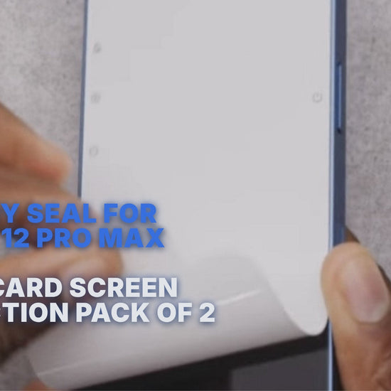Factory Seal For iPhone 12 Pro Max White Paper Card Screen Protection Pack of 2 Factory seal FoneFunShop