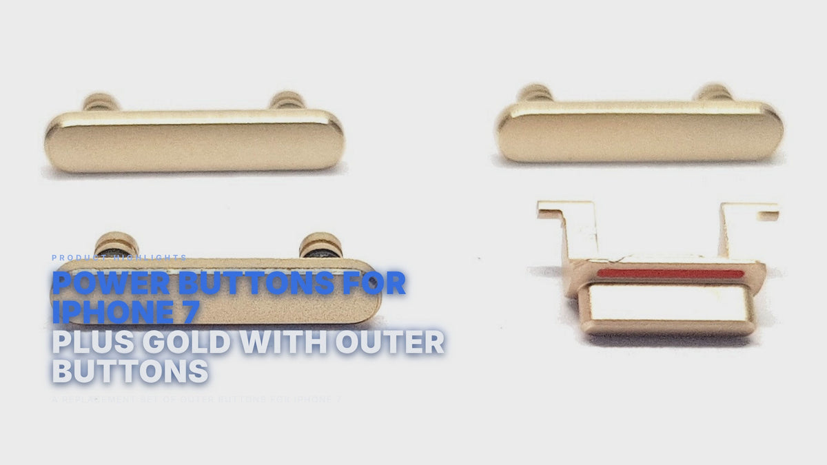 Power Buttons For iPhone 7 PLUS Gold With Outer Buttons FoneFunShop
