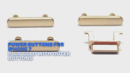 Power Buttons For iPhone 7 PLUS Gold With Outer Buttons FoneFunShop