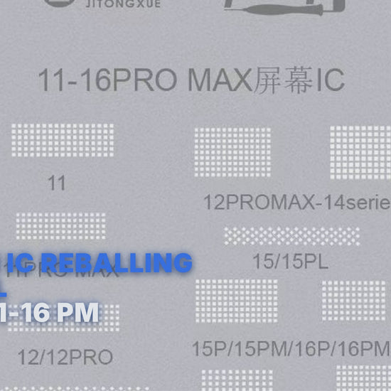 Screen IC Reballing Stencil for iP 11-16 PM Stencil FoneFunShop