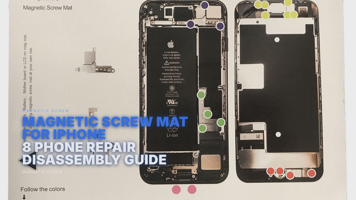 Magnetic Screw Mat For iPhone 8 Phone Repair Disassembly Guide Magnetic Screw FoneFunShop