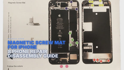 Magnetic Screw Mat For iPhone 8 Phone Repair Disassembly Guide Magnetic Screw FoneFunShop