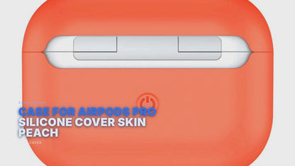 Case For Airpods Pro Silicone Cover Skin Peach Case Cover FoneFunShop