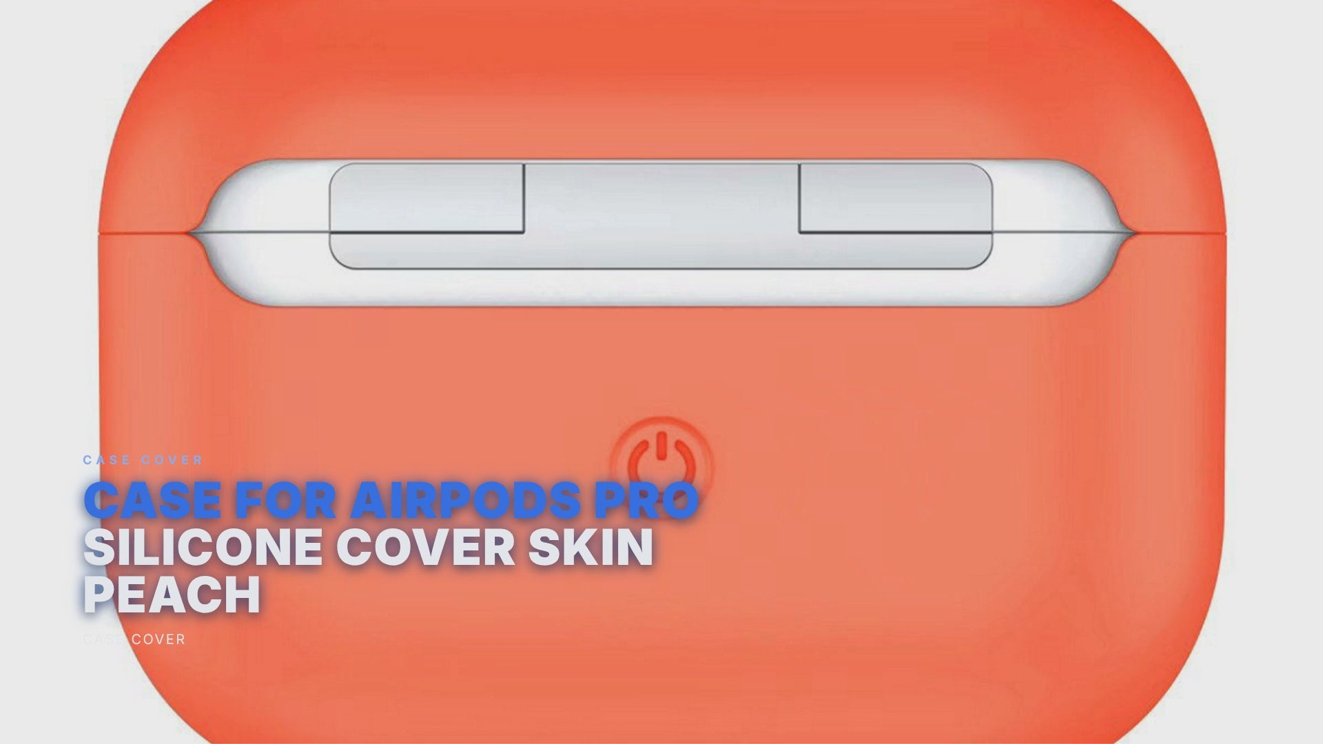 Case For Airpods Pro Silicone Cover Skin Peach Case Cover FoneFunShop