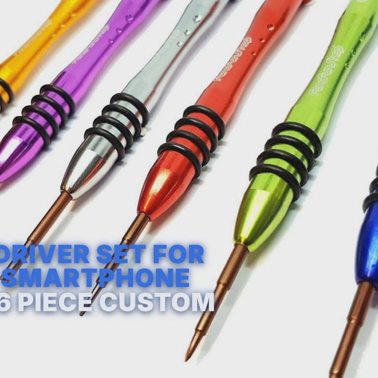 Screwdriver Set For iPhone Smartphone Repair FoneFunShop 6 Piece Custom Screwdriver FoneFunShop
