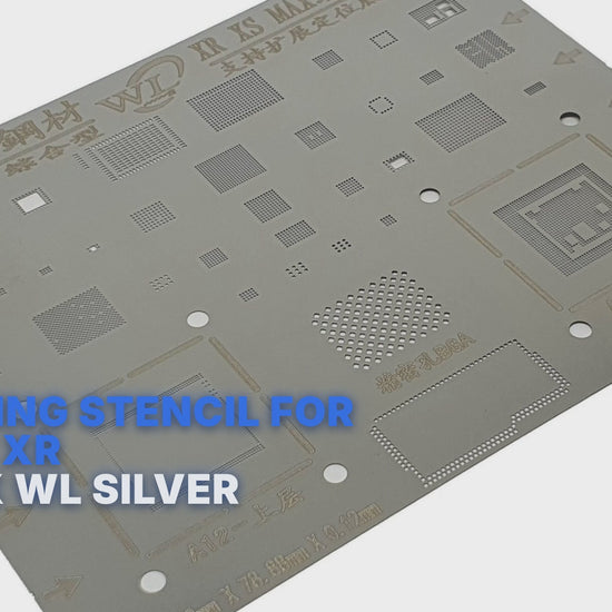 Reballing Stencil For iPhone XR XS Max WL Silver Stencil FoneFunShop