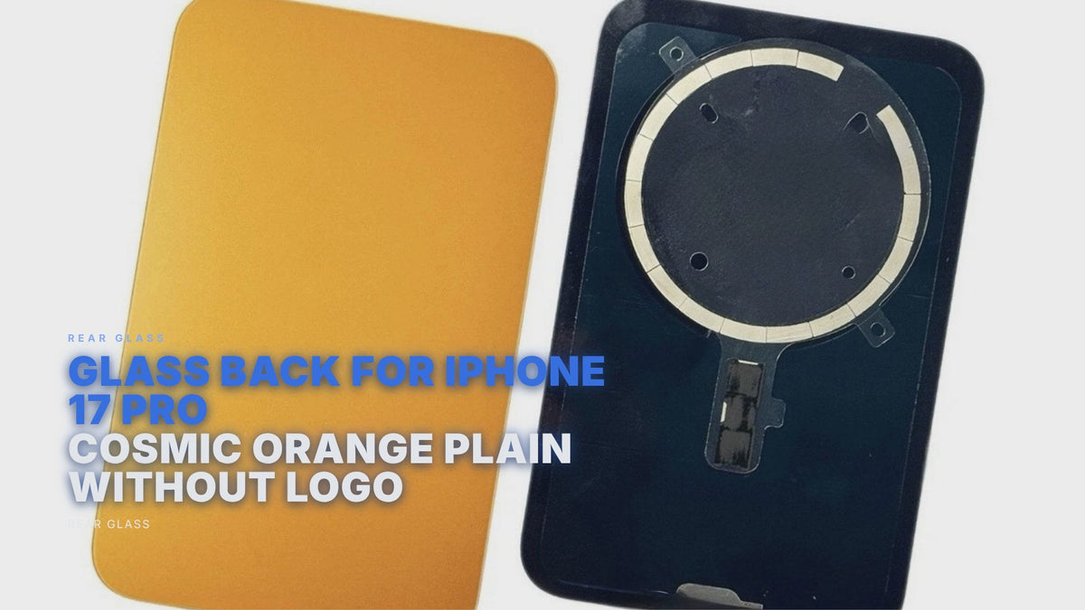 Glass Back For iPhone 17 Pro Cosmic Orange Plain Without Logo Rear Glass FoneFunShop