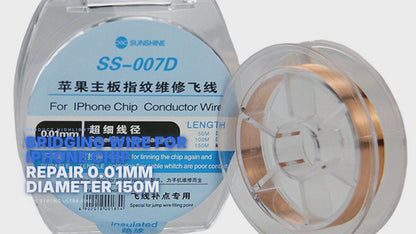 Bridging Wire For iPhone Chip Repair 0.01mm Diameter 150m FoneFunShop