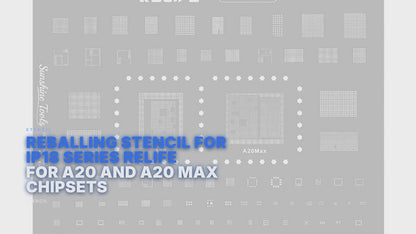 Reballing Stencil For IP18 Series Relife RL-044 For A20 and A20 Max Chipsets Stencil FoneFunShop
