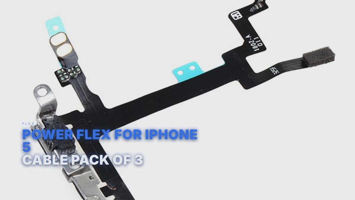 Power Flex For iPhone 5 Cable Pack Of 3 Flex FoneFunShop