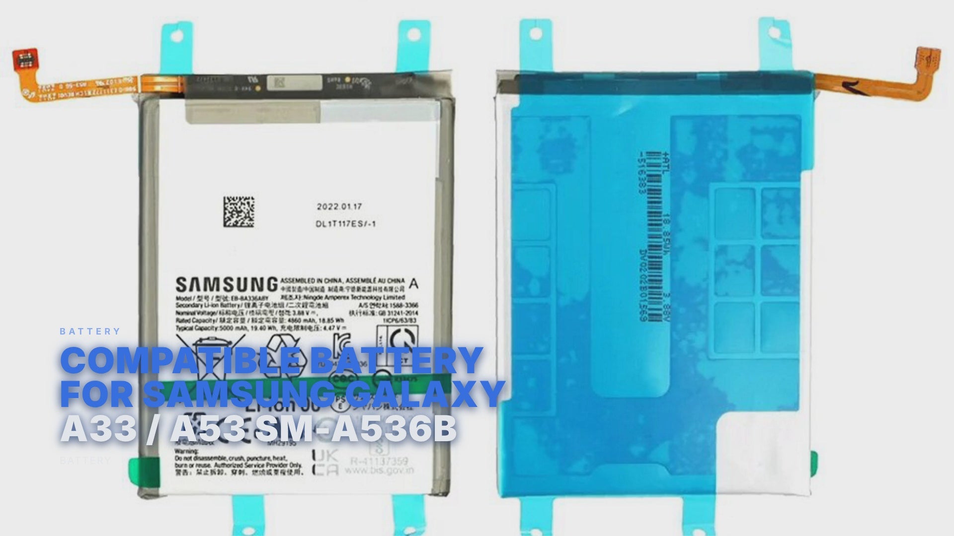 Compatible Battery For Samsung Galaxy A33 / A53 SM-A536B Battery FoneFunShop