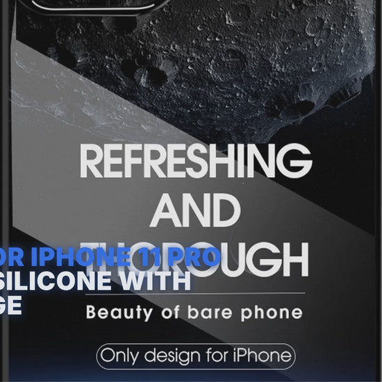 Case For iPhone 11 Pro Clear Silicone With Red Edge Case Cover FoneFunShop