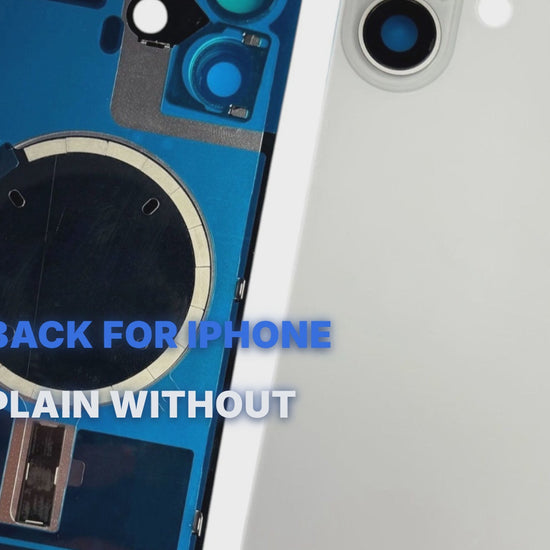 Glass Back For iPhone 17 White Plain Without Logo Rear Glass FoneFunShop