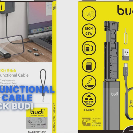 Multi Functional Travel Cable Kit Stick Budi Cable FoneFunShop