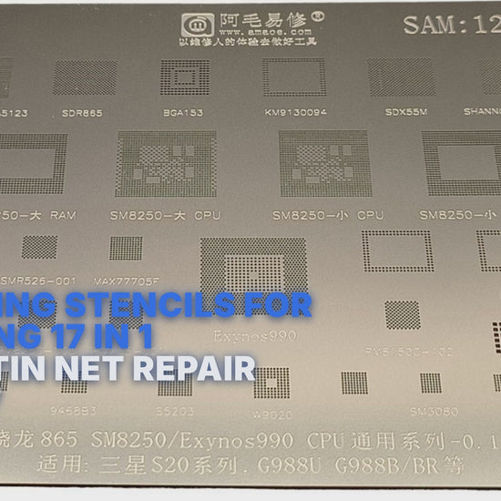 Reballing Stencils For Samsung 17 In 1 BGA IC Tin Net Repair SAM1 17 Stencil FoneFunShop
