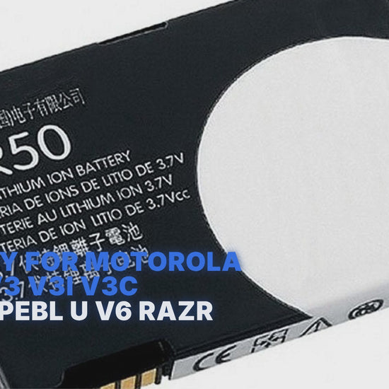 Battery For Motorola BR-50 V3 V3i V3c V3t Z3 Pebl U V6 RAZR Battery FoneFunShop