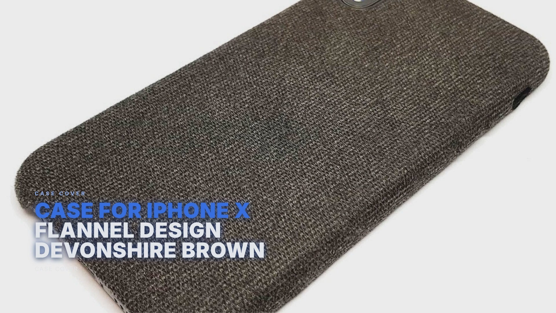 Case For iPhone X Flannel Design Devonshire Brown Case Cover FoneFunShop