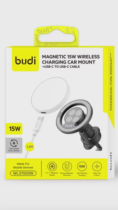Budi 2 in 1 Magnetic Universal Car Mount Budi FoneFunShop