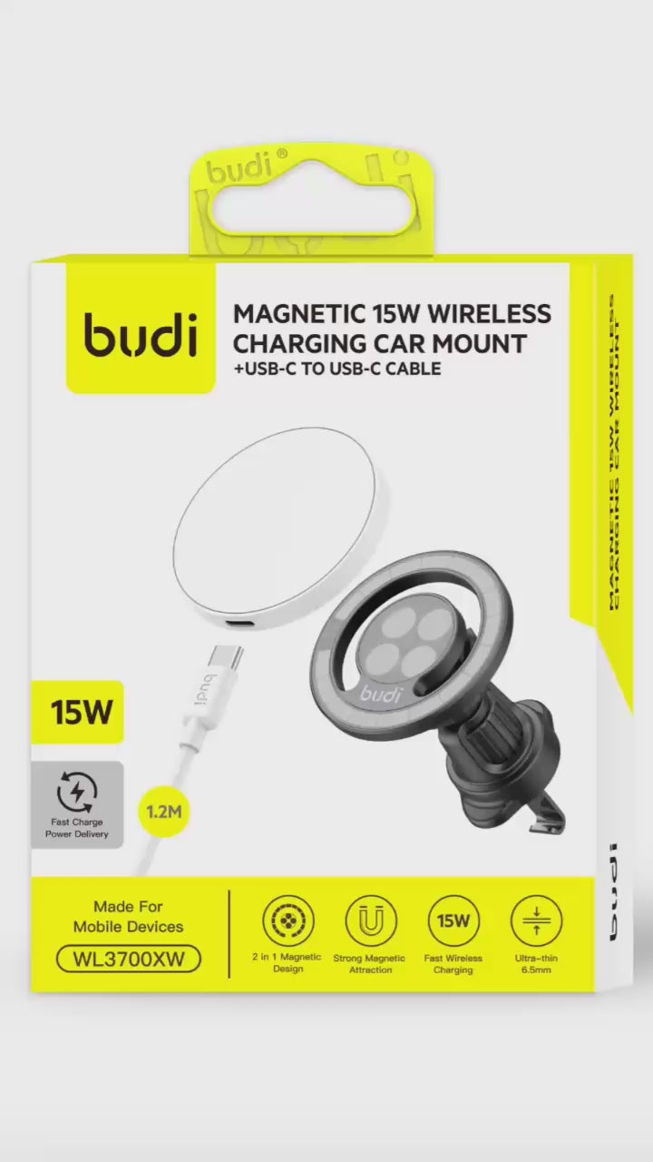 Budi 2 in 1 Magnetic Universal Car Mount Budi FoneFunShop